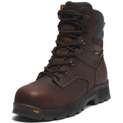 Timberland PRO Men's Titan Evolution 8" Composite Toe Waterproof Work Boot - Brown - TB1A5U4Y214 - Overlook Boots