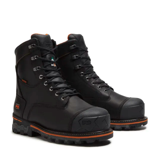 Timberland Pro Men's Boondock 8" Comp Toe WP 200G Ins. Work Boot - Black - TB0A5MA1W021 - Overlook Boots