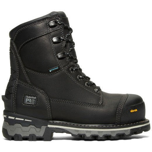 Timberland PRO Women's Boondock 8" Composite Toe Waterproof Puncture Resistant 200G Insulated Work Boot - Black - TB1A5R7K001 - Overlook Boots