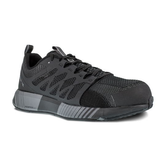 Reebok Women's Fusion Flexweave Composite Toe Athletic Work Shoe - Black - RB431 6 / Medium / Black - Overlook Boots