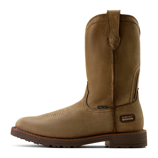 Ariat Men's Activator 11" Steel Toe Western Work Boot - Brown Bomber - 10074291 - Overlook Boots