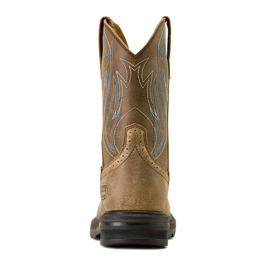 Ariat Men's Sierra Shock Shield 10" Steel Toe Western Work Boot - Brown Bomber - 10077013 - Overlook Boots