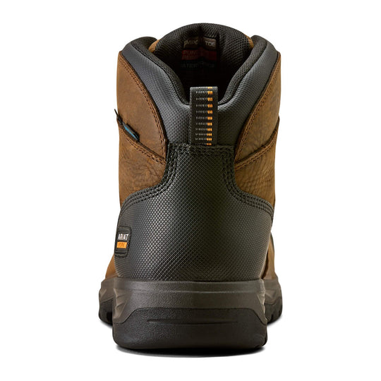 Ariat Men's Turbo Duratread CSA 6" Carbon Toe Waterproof Puncture Resistant Work Boot - Brown - 10077101 - Overlook Boots