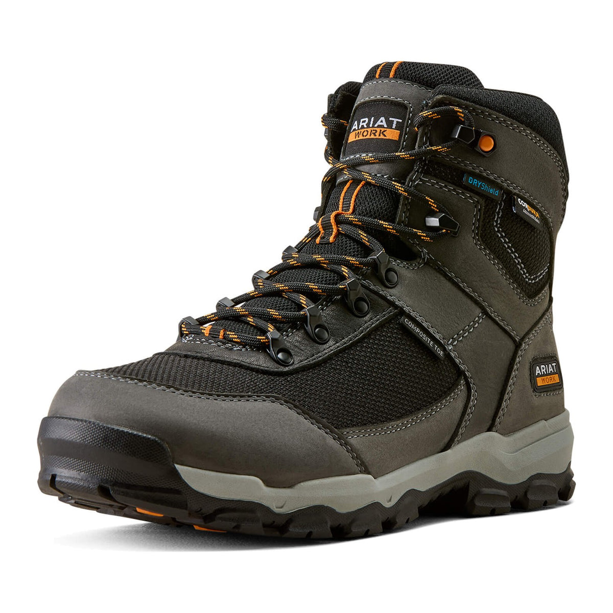 Ariat Men's Stryker Neo 6" Composite Toe Waterproof Work Boot - Black - 10080451 7 / Medium / Black - Overlook Boots