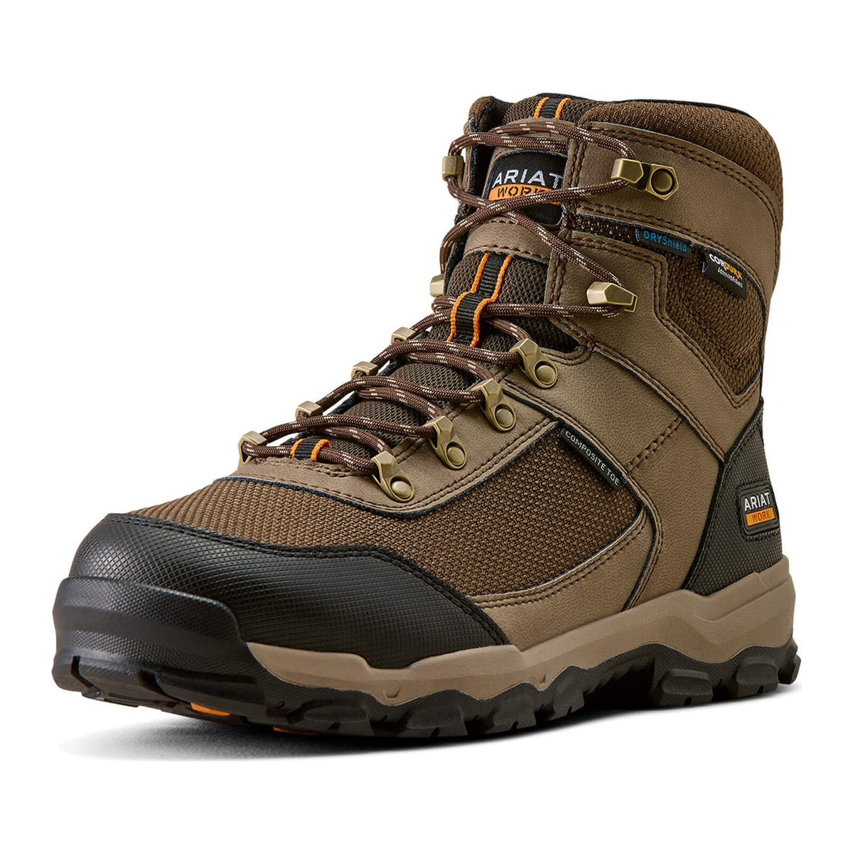 Ariat Men's Stryker Neo 6" Composite Toe Waterproof Work Boot - Light Bark - 10080452 7 / Medium / Light Bark - Overlook Boots