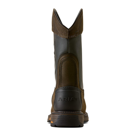 Ariat Men's WorkHog Full Boar 11" Composite Toe Waterproof Western Work Boot - Brown - 10082161 - Overlook Boots