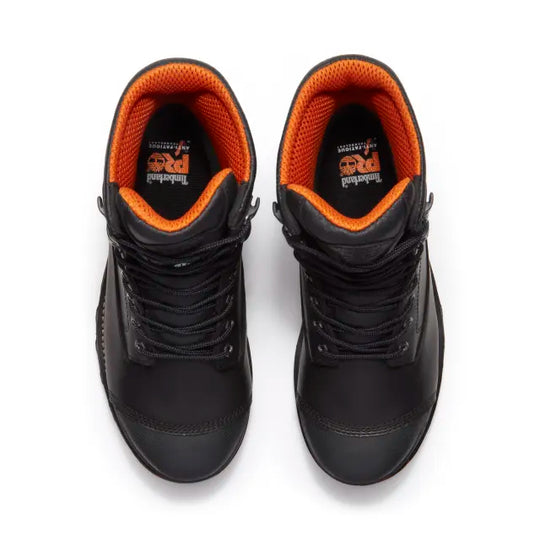 Timberland Pro Men's Boondock 8" Comp Toe WP 200G Ins. Work Boot - Black - TB0A5MA1W021 - Overlook Boots