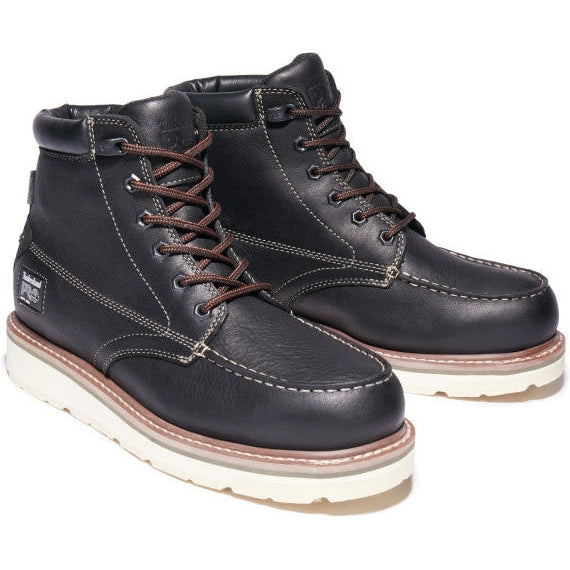 Timberland PRO Men's Gridworks 6" Soft Toe Waterproof Work Boot - Black - TB1A29UP001 7 / Medium / Black - Overlook Boots