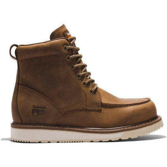 Timberland PRO Men's Wedge 6" Soft Toe Moc Toe Work Boot - Brown - TB1A5SXH214 - Overlook Boots