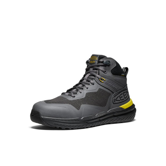 Keen Men's Synchro Carbon Toe Waterproof Work Boot - Magnet/Black - 1030305 - Overlook Boots