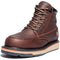 Timberland PRO Men's Gridworks 6" Soft Toe Moc Toe Waterproof Work Boot - Brown - TB1A1KRQ214 7 / Medium / Brown - Overlook Boots