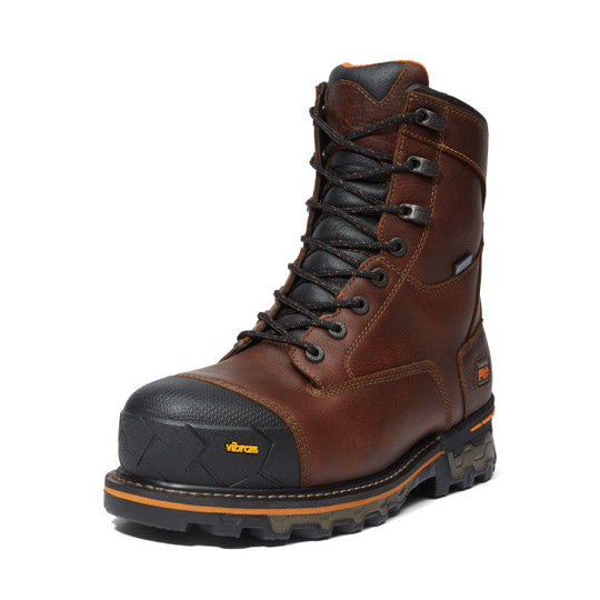 Timberland PRO Men's Boondock 8" Composite Toe Waterproof 200G Insulated Work Boot - Brown - TB189646214 - Overlook Boots