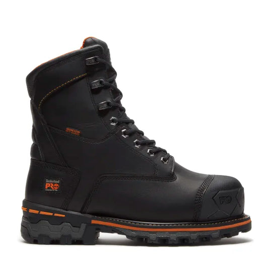 Timberland Pro Men's Boondock 8" Comp Toe WP 200G Ins. Work Boot - Black - TB0A5MA1W021 - Overlook Boots
