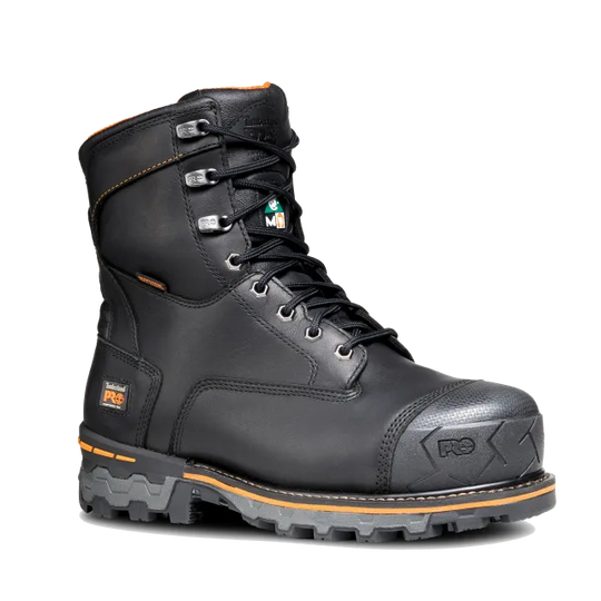 Timberland Pro Men's Boondock 8" Comp Toe WP 200G Ins. Work Boot - Black - TB0A5MA1W021 - Overlook Boots