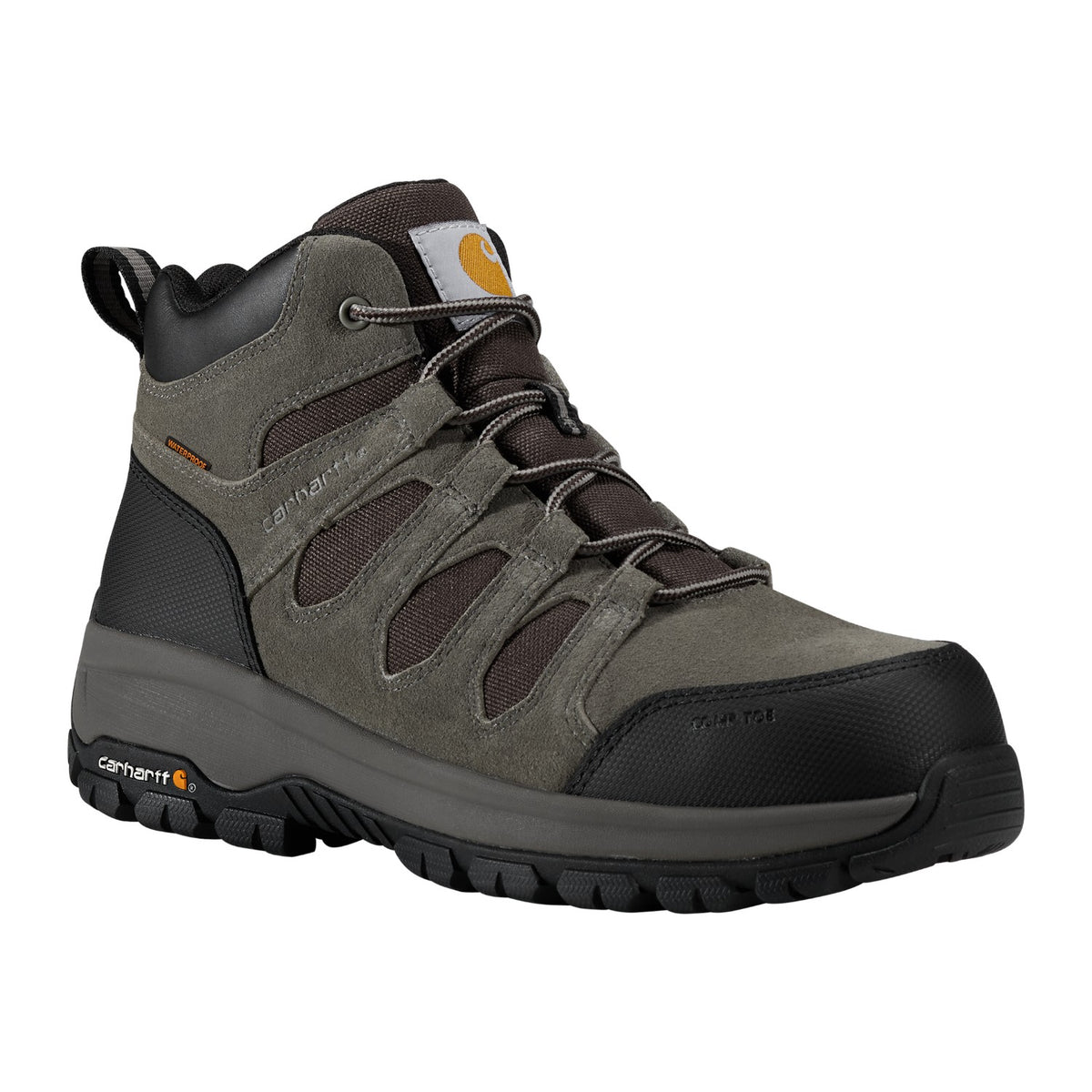 Carhartt Men's Dearborn Mid Waterproof Composite Toe Work Boot - Greige - FZ5384-M 7 / Medium / Greige - Overlook Boots