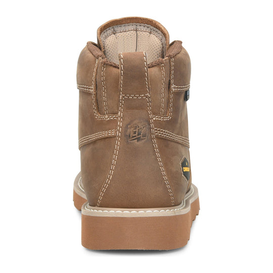 Carolina Men's Socket 5" EZ-ON Aluminum Toe Waterproof Work Boot - Brown - CA2572 - Overlook Boots