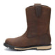 Cat Men's 247 10" Soft Toe Wellington Work Boot - Dark Brown - P51124 - Overlook Boots