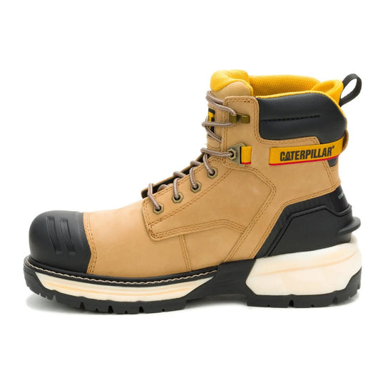 Cat Men's Excavator Power Spring 6" Composite Toe Waterproof Work Boot - Honey - P91825 - Overlook Boots