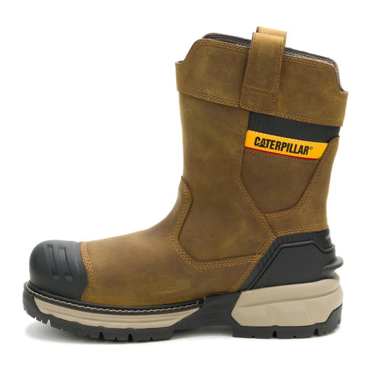 Cat Men's Excavator Power Spring Composite Toe Waterproof Wellington Work Boot - Pyramid - P91832 - Overlook Boots