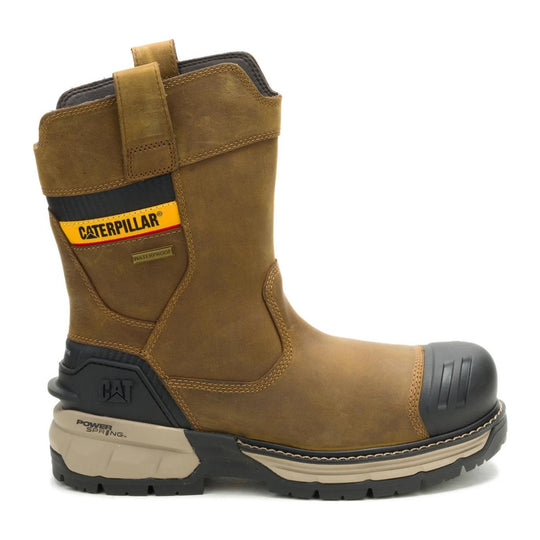 Cat Men's Excavator Power Spring Composite Toe Waterproof Wellington Work Boot - Pyramid - P91832 - Overlook Boots
