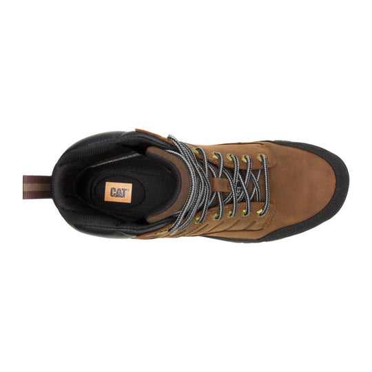 Cat Men's Brickline Steel Toe Waterproof Work Boot - Real Brown - P91871 - Overlook Boots