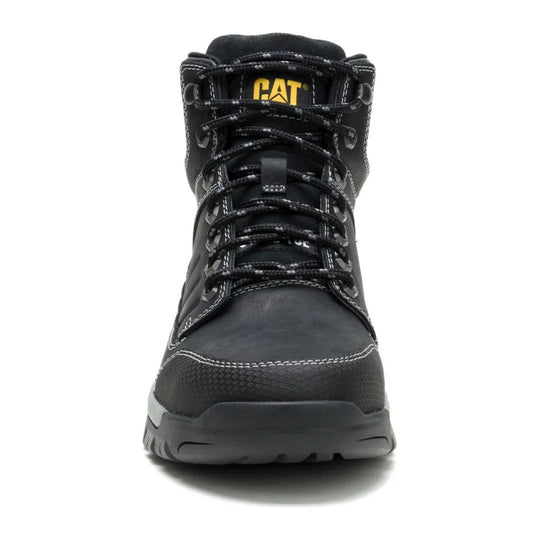 Cat Men's Brickline Steel Toe Waterproof Work Boot - Black - P91873 - Overlook Boots
