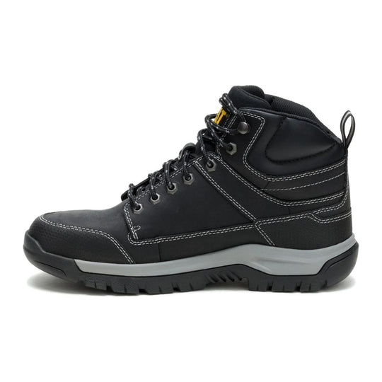 Cat Men's Brickline Steel Toe Waterproof Work Boot - Black - P91873 - Overlook Boots