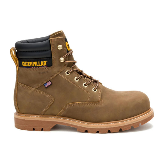 Cat Men's Second Shift USA 6" Steel Toe Waterproof Work Boot - Pyramid - P91875 - Overlook Boots