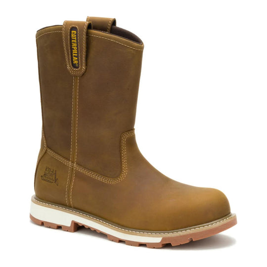 Cat Men's 247 10" Steel Toe Wellington Work Boot - Pyramid - P91886 6 / Medium / Pyramid - Overlook Boots
