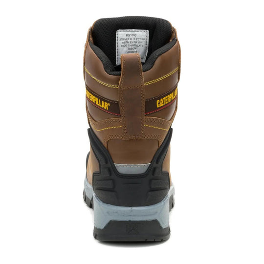 Cat Men's Striver XL 8" Composite Toe Waterproof 400G Thinsulate Work Boot - Bison - P91893 - Overlook Boots
