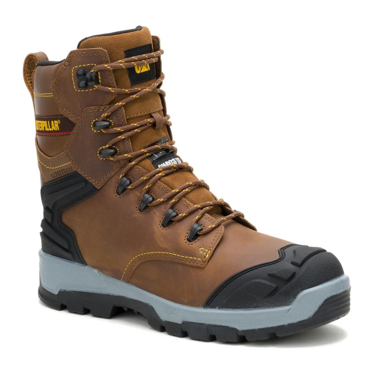Cat Men's Striver XL 8" Composite Toe Waterproof 400G Thinsulate Work Boot - Bison - P91893 6 / Medium / Bison - Overlook Boots
