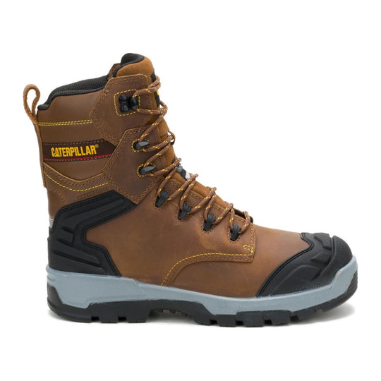 Cat Men's Striver XL 8" Composite Toe Waterproof 400G Thinsulate Work Boot - Bison - P91893 - Overlook Boots