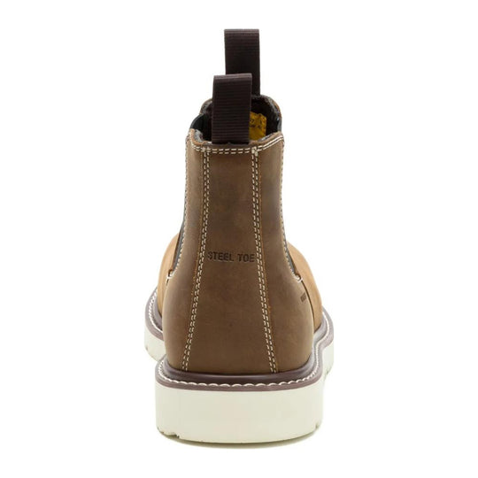 Cat Men's Reclaimer Wedge Steel Toe Waterproof Chelsea Work Boot - Pyramid - P91897 - Overlook Boots