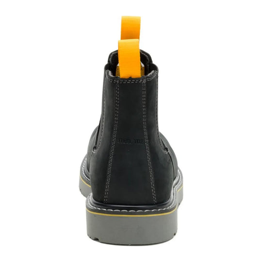 Cat Men's Reclaimer Wedge Steel Toe Waterproof Chelsea Work Boot - Black - P91899 - Overlook Boots