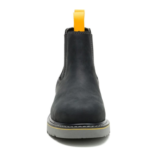 Cat Men's Reclaimer Wedge Steel Toe Waterproof Chelsea Work Boot - Black - P91899 - Overlook Boots