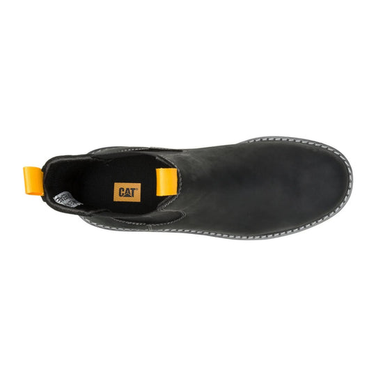 Cat Men's Reclaimer Wedge Steel Toe Waterproof Chelsea Work Boot - Black - P91899 - Overlook Boots