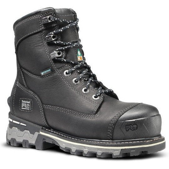 Timberland PRO Women's Boondock 8" Composite Toe Waterproof Puncture Resistant 200G Insulated Work Boot - Black - TB1A5R7K001 - Overlook Boots
