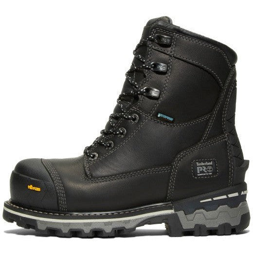 Timberland PRO Women's Boondock 8" Composite Toe Waterproof Puncture Resistant 200G Insulated Work Boot - Black - TB1A5R7K001 - Overlook Boots