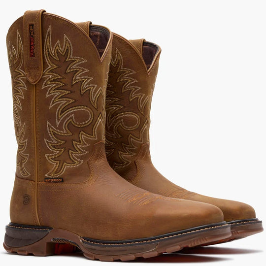 Durango Men's Maverick XP 11" Steel Toe Waterproof Pull-On Work Boot - Rawhide Brown - DDB0545 - Overlook Boots