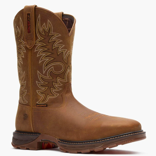 Durango Men's Maverick XP 11" Steel Toe Waterproof Pull-On Work Boot - Rawhide Brown - DDB0545 7 / Medium / Rawhide Brown - Overlook Boots