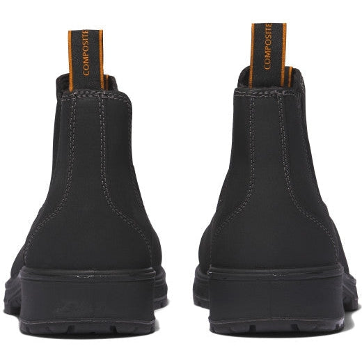 Timberland PRO Men's Nashoba Composite Toe Waterproof Chelsea Work Boot - Black - TB1A2P3R001 - Overlook Boots