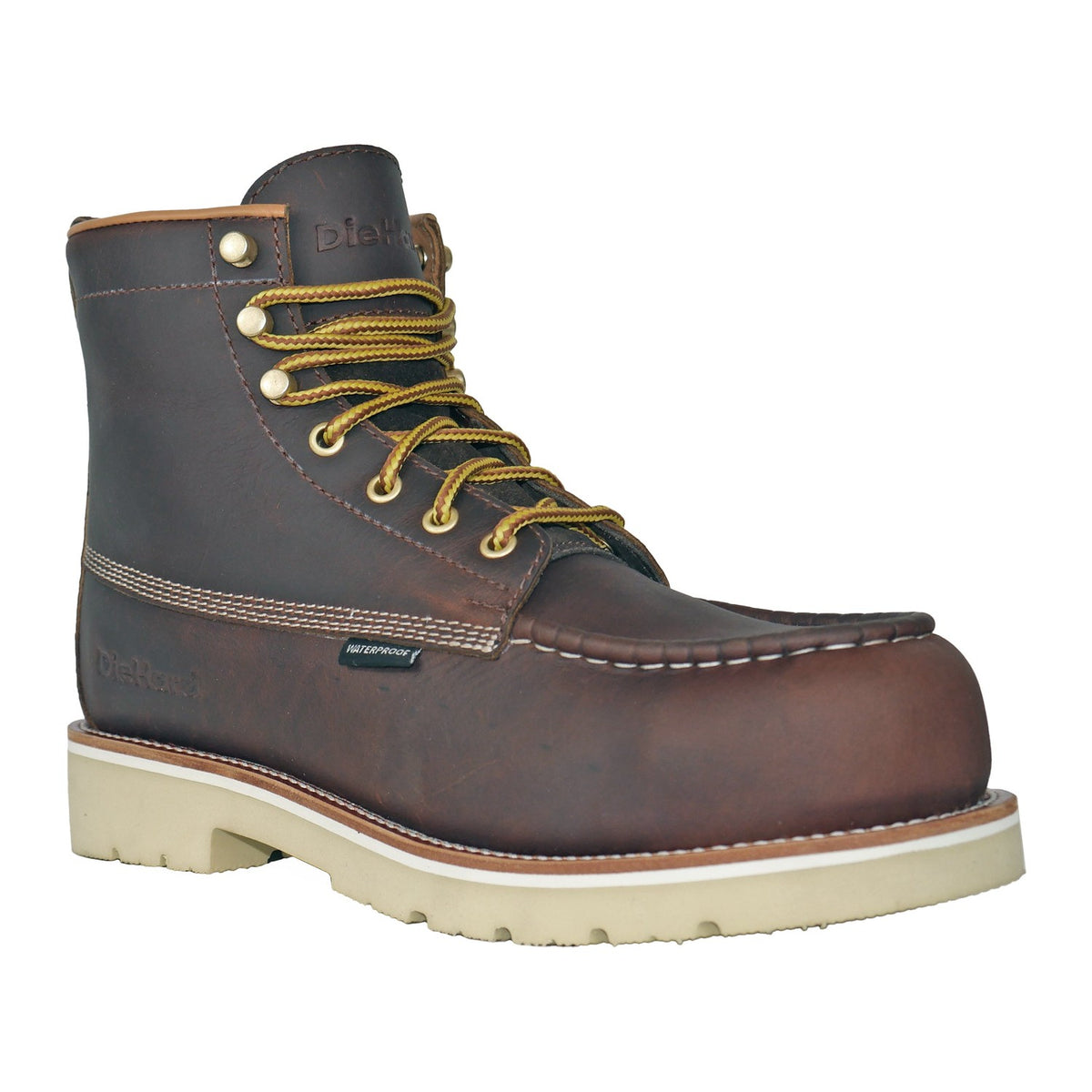 DieHard Men's Raptor 6" Composite Toe Waterproof Moc Toe Work Boot - Burgundy - DH61245 7 / Medium / Burgundy - Overlook Boots