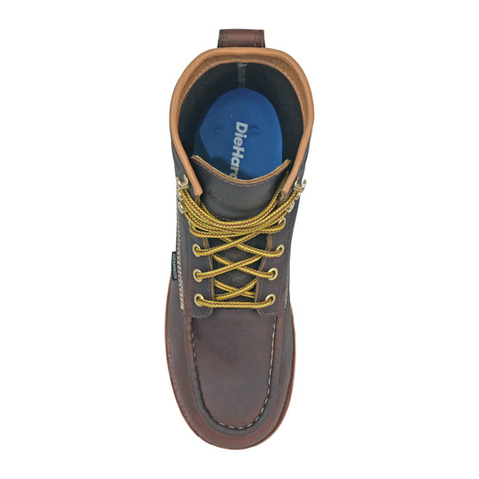 DieHard Men's Raptor 6" Composite Toe Waterproof Moc Toe Work Boot - Burgundy - DH61245 - Overlook Boots