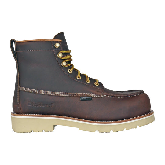 DieHard Men's Raptor 6" Soft Toe Waterproof Moc Toe Work Boot - Burgundy - DH61246 - Overlook Boots