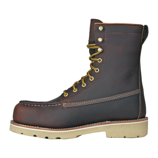 DieHard Men's Raptor 8" Composite Toe Waterproof Moc Toe Work Boot - Burgundy - DH81245 - Overlook Boots