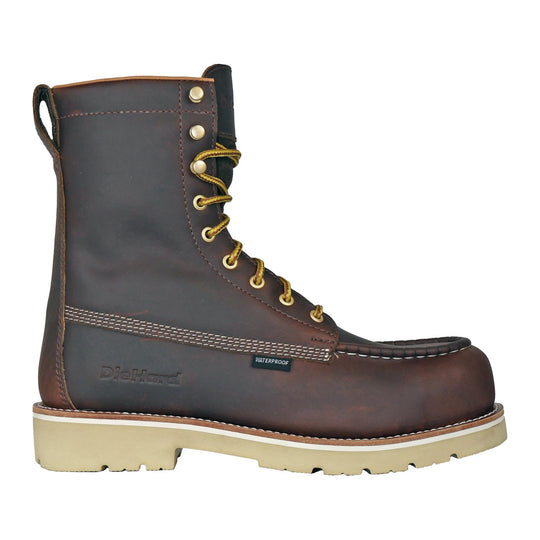 DieHard Men's Raptor 8" Composite Toe Waterproof Moc Toe Work Boot - Burgundy - DH81245 - Overlook Boots