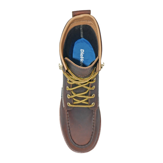 DieHard Men's Raptor 8" Composite Toe Waterproof Moc Toe Work Boot - Burgundy - DH81245 - Overlook Boots