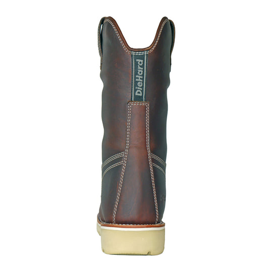 DieHard Men's Raptor 11" Composite Toe Waterproof Moc Toe Wellington Work Boot - Burgundy - DH91245 - Overlook Boots