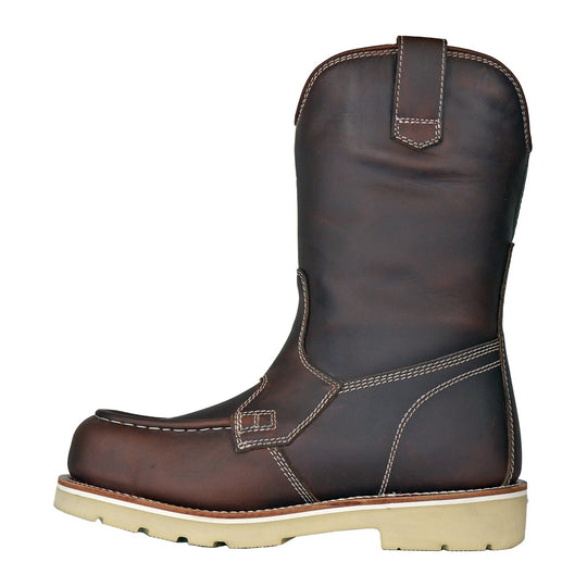 DieHard Men's Raptor 11" Composite Toe Waterproof Moc Toe Wellington Work Boot - Burgundy - DH91245 - Overlook Boots