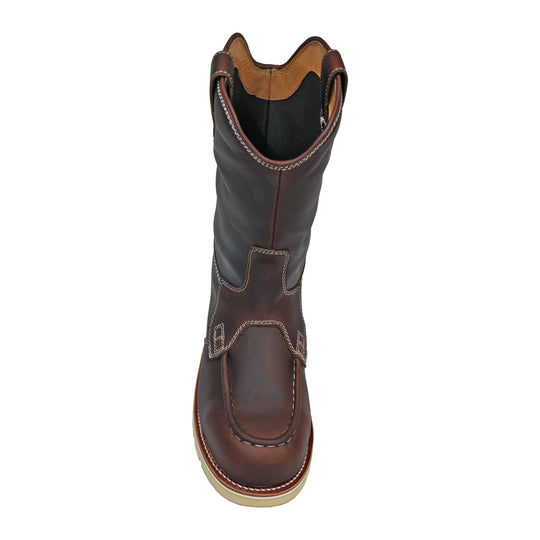 DieHard Men's Raptor 11" Composite Toe Waterproof Moc Toe Wellington Work Boot - Burgundy - DH91245 - Overlook Boots